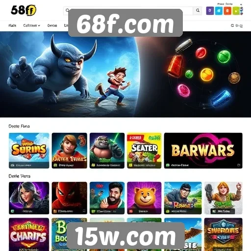 68f.com oferece variedade de jogos digitais
